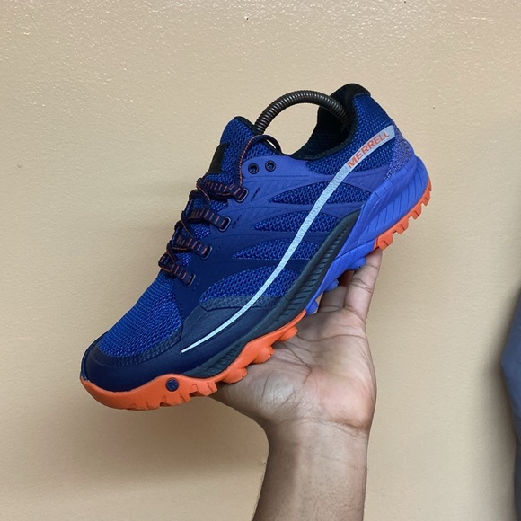 Merrell Women's All Out Charge Unifly Trail Running Sneakers “Purple Orange - Picture 10 of 17